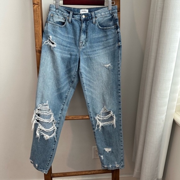 PISTOLA Presley Straight Ankle Jean - High Rise - Picture 3 of 9